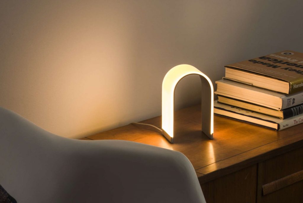 Mr. N, A modern and minimalist dimming LED table lamp by Koncept