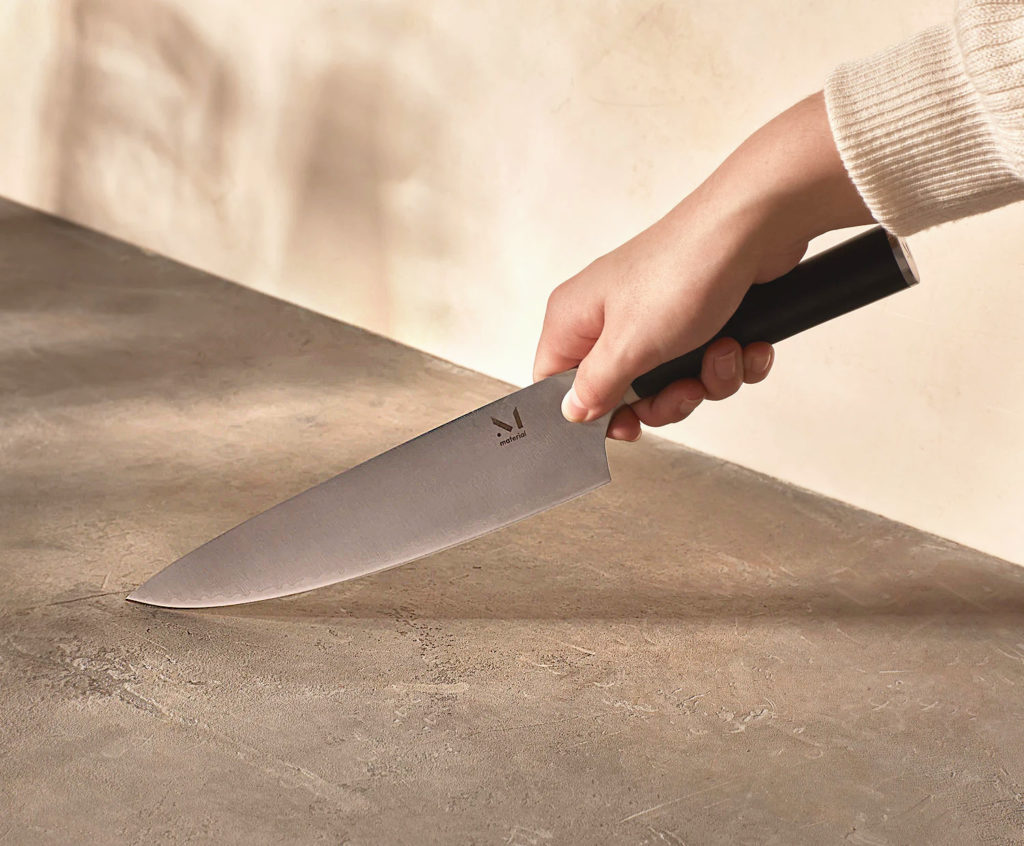 Demonstration of the sharpest kitchen knife set by Material